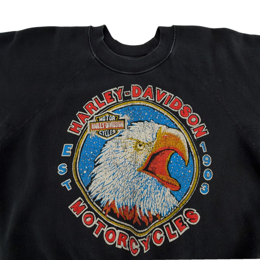 MADEWORN Harley Davidson 1903 Short Sleeve Sweatshirt S Madeworn