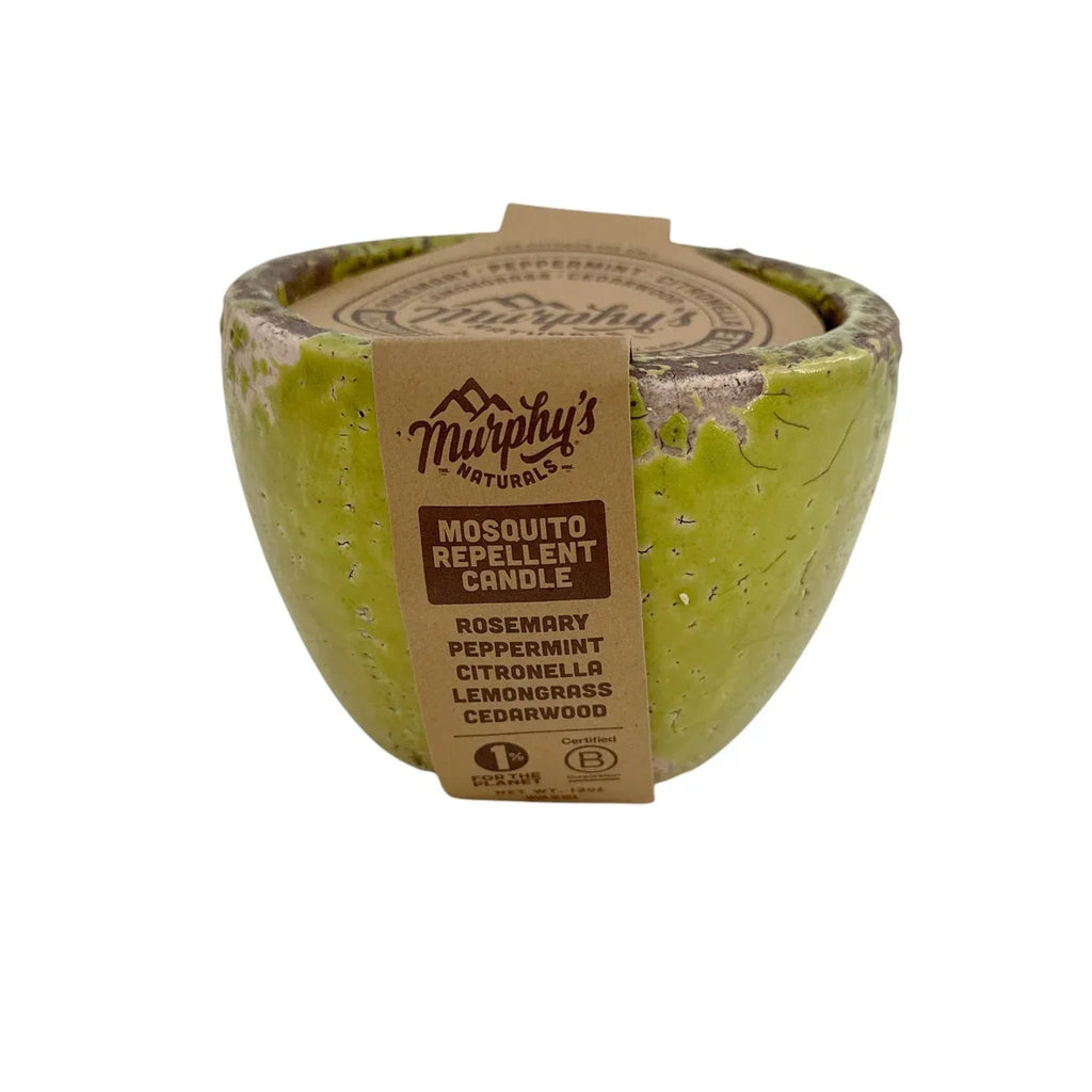 MURPHY's Naturals Mosquito Repellent Ceramic Garden Candle in Green - flyKAMP