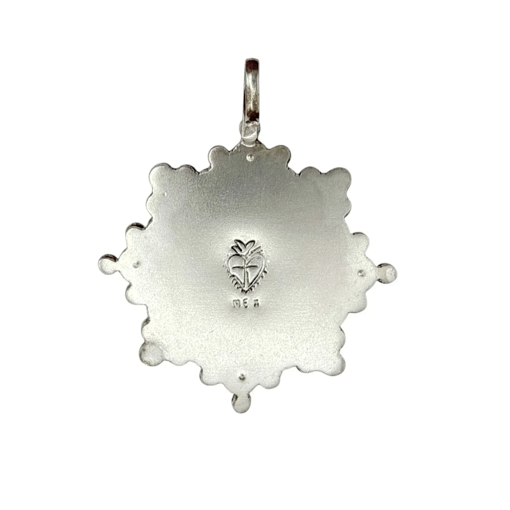 VIRGINS SAINTS & ANGELS VSA Cloister San Benito Medallion in Silver - flyKAMP