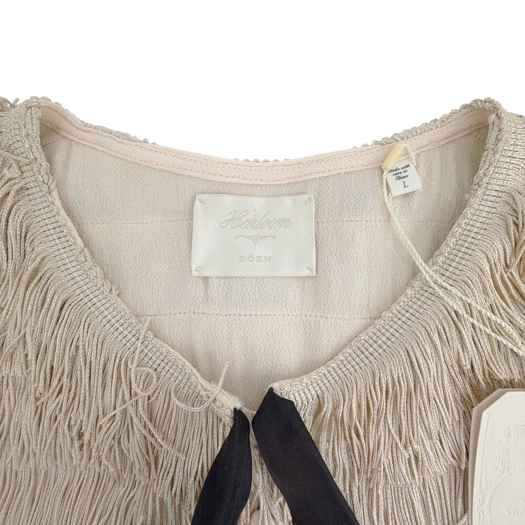 DOEN Heirloom Jovie Top in Vintage Pearl L Doen