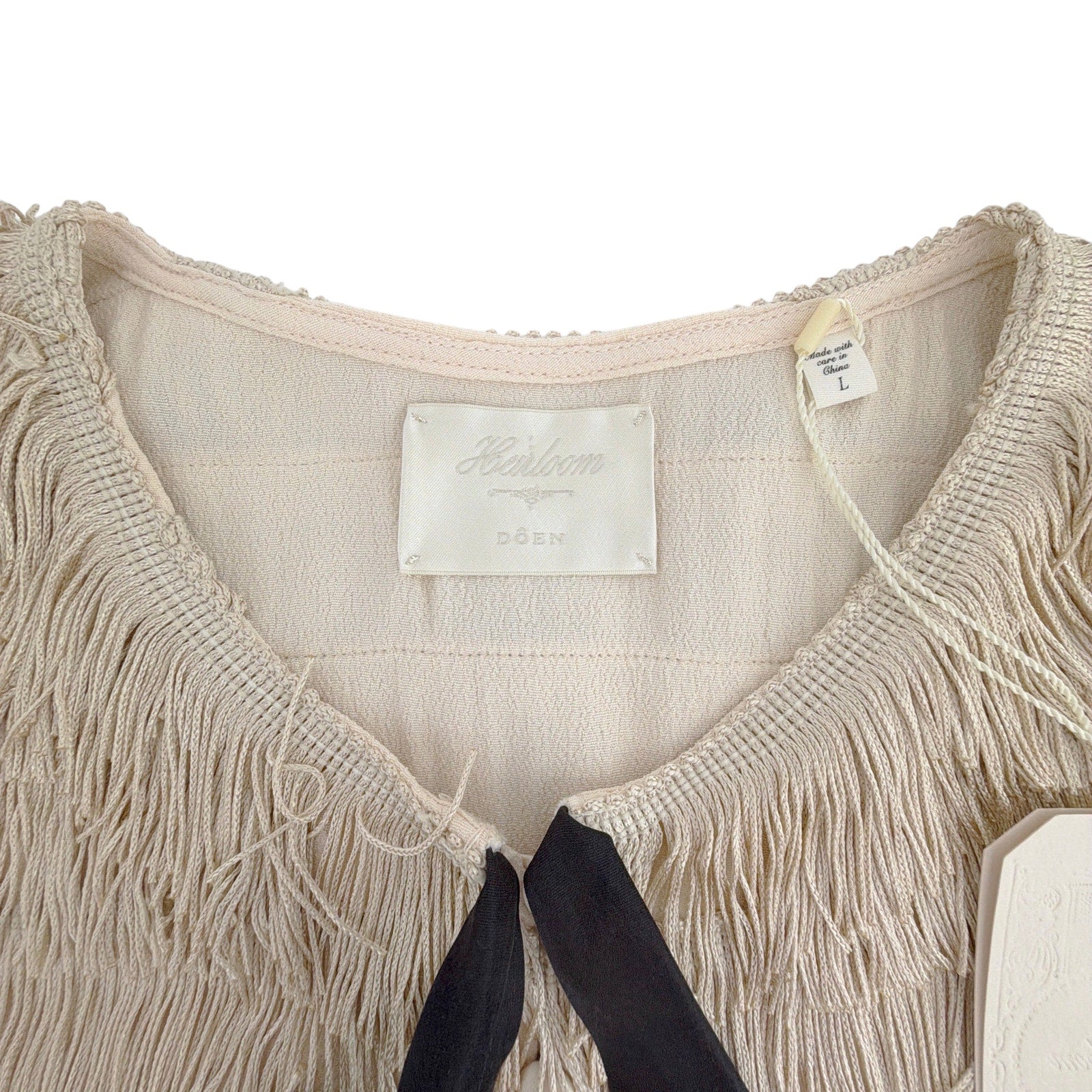 DOEN Heirloom Jovie Top in Vintage Pearl L Doen