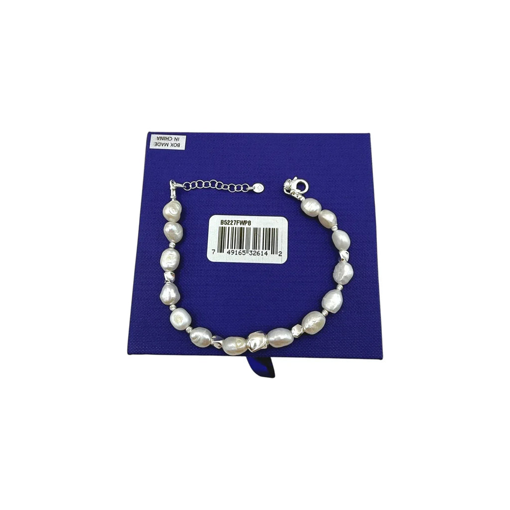 SILPADA Power Player Silver Freshwater Pearl Bracelet - flyKAMP