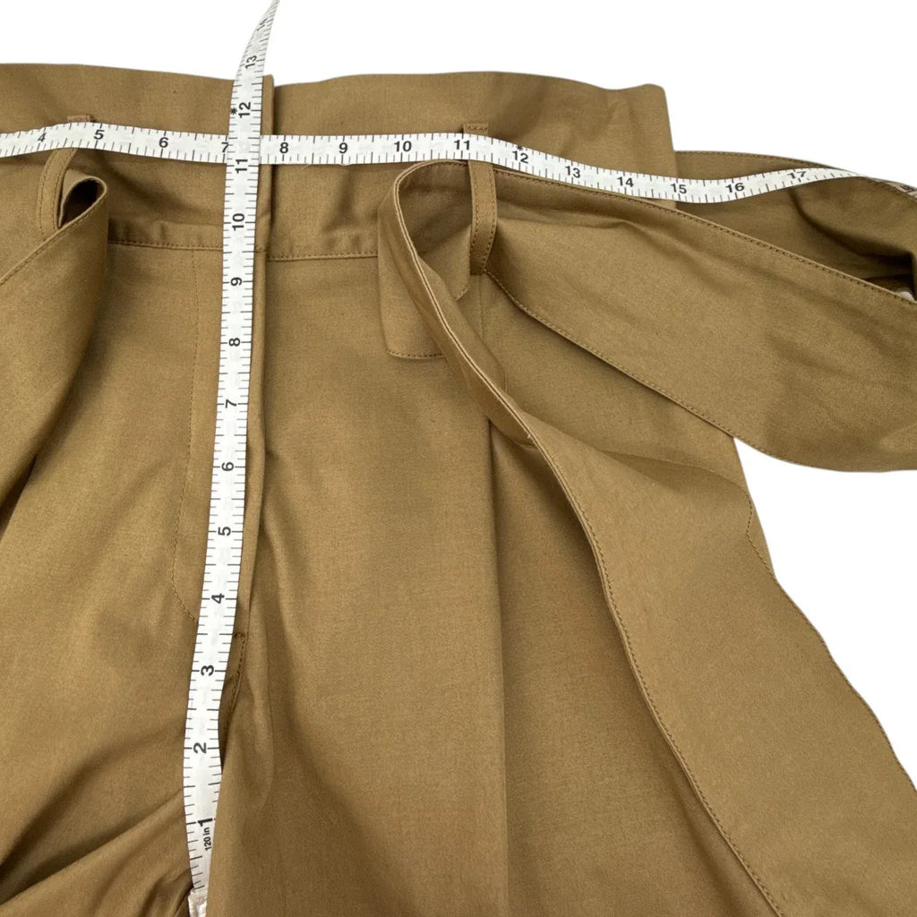 SILVIA TCHERASSI Velano Bow Shorts in Khaki XS - flyKAMP