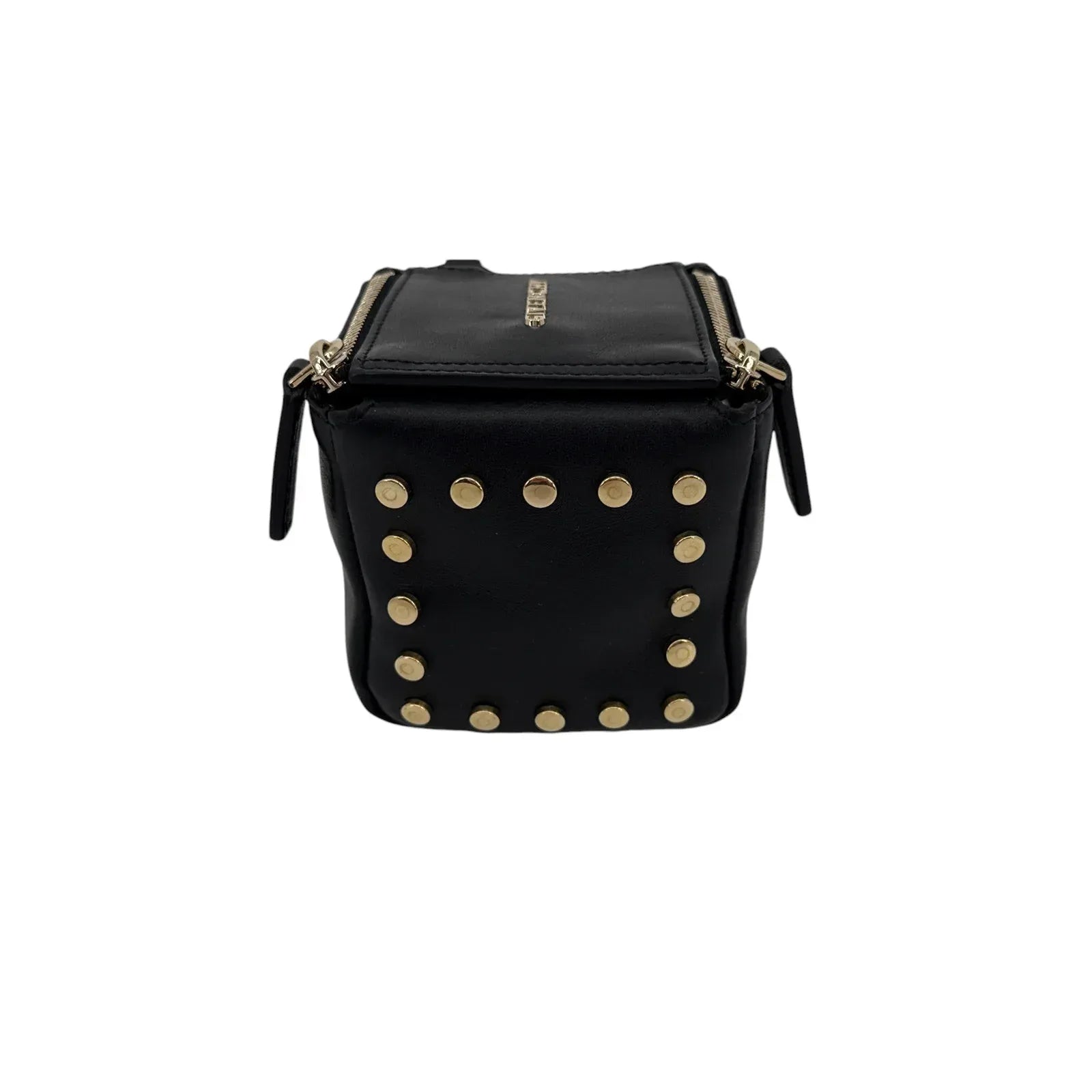 GIVENCHY Pandora Cube Pouch Charm Leather Bag in Black - flyKAMP