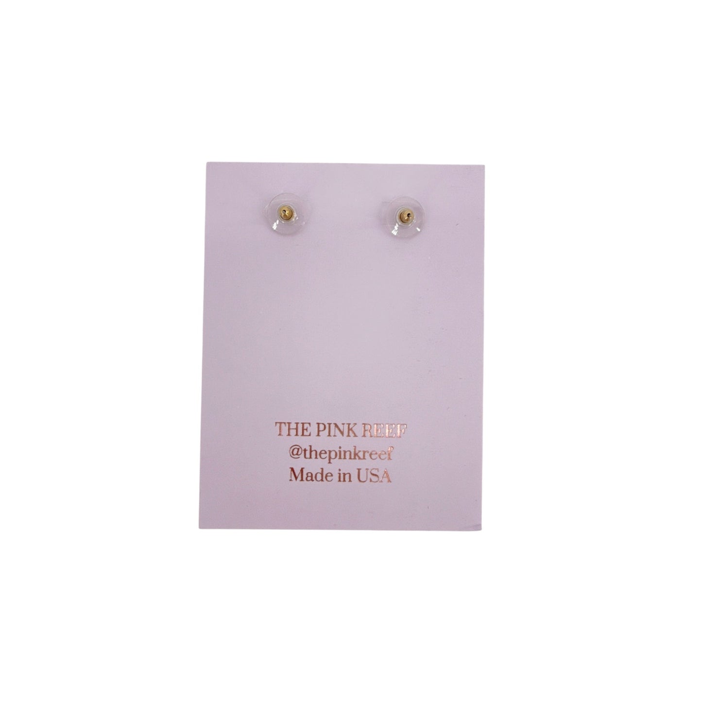 THE PINK REEF Floral Cluster with Mother-of-Pearl Drop Earrings in Ivory