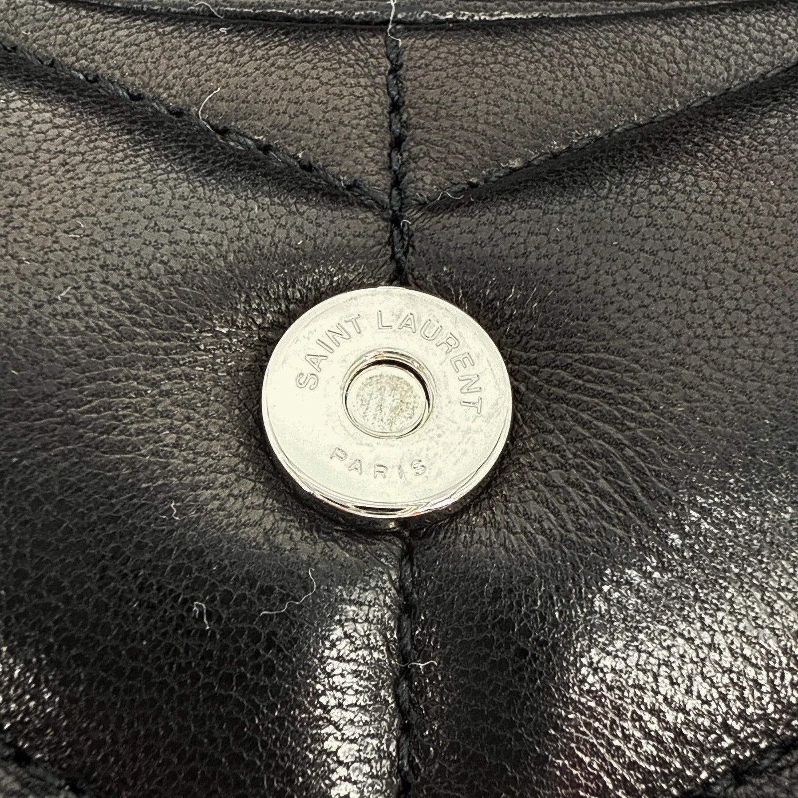 SAINT LAURENT Loulou Mini in Lambskin Puffer Pouch Clutch - flyKAMP