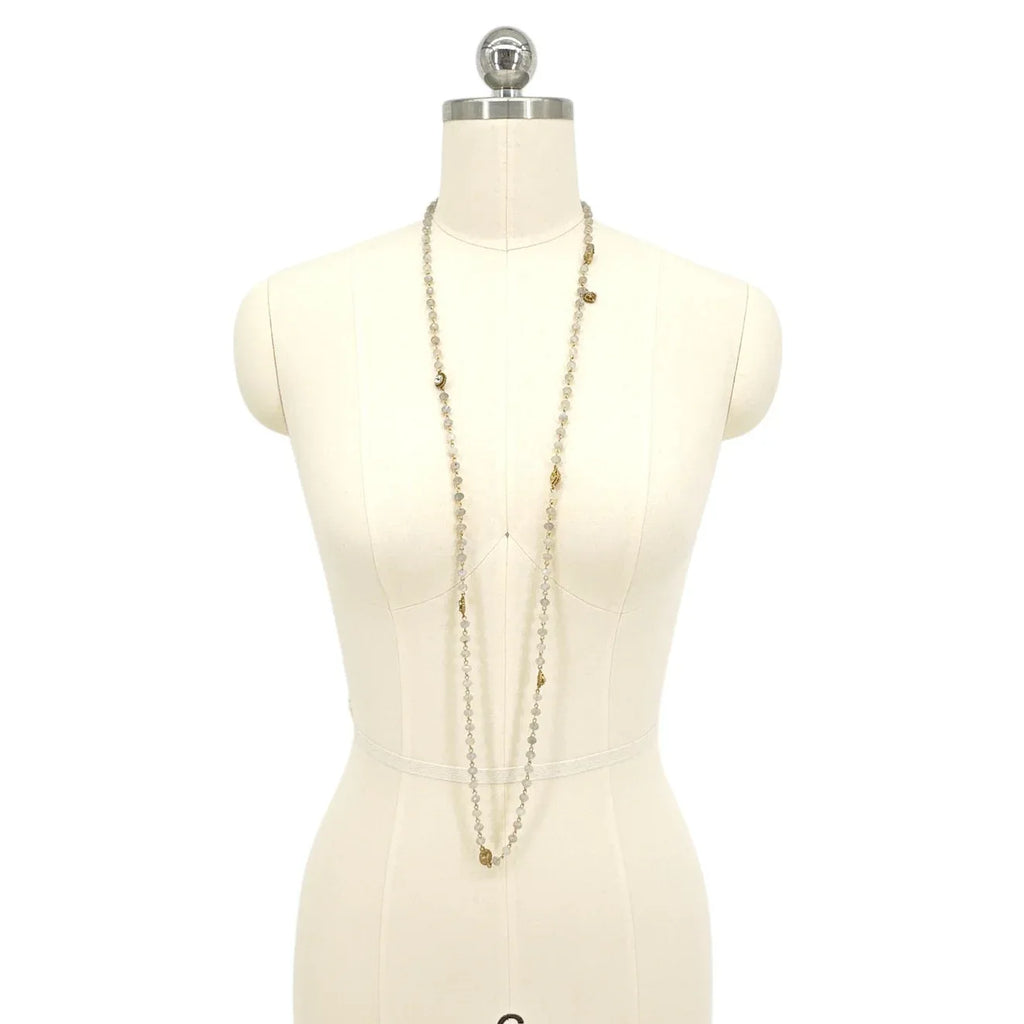 VIRGINS SAINTS & ANGELS VSA Wrap 6mm Lux Labradorite in Gold - flyKAMP
