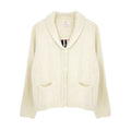 PINK PINEAPPLE Flag Varsity Cardigan in Ivory XS/S Pink Pineapple
