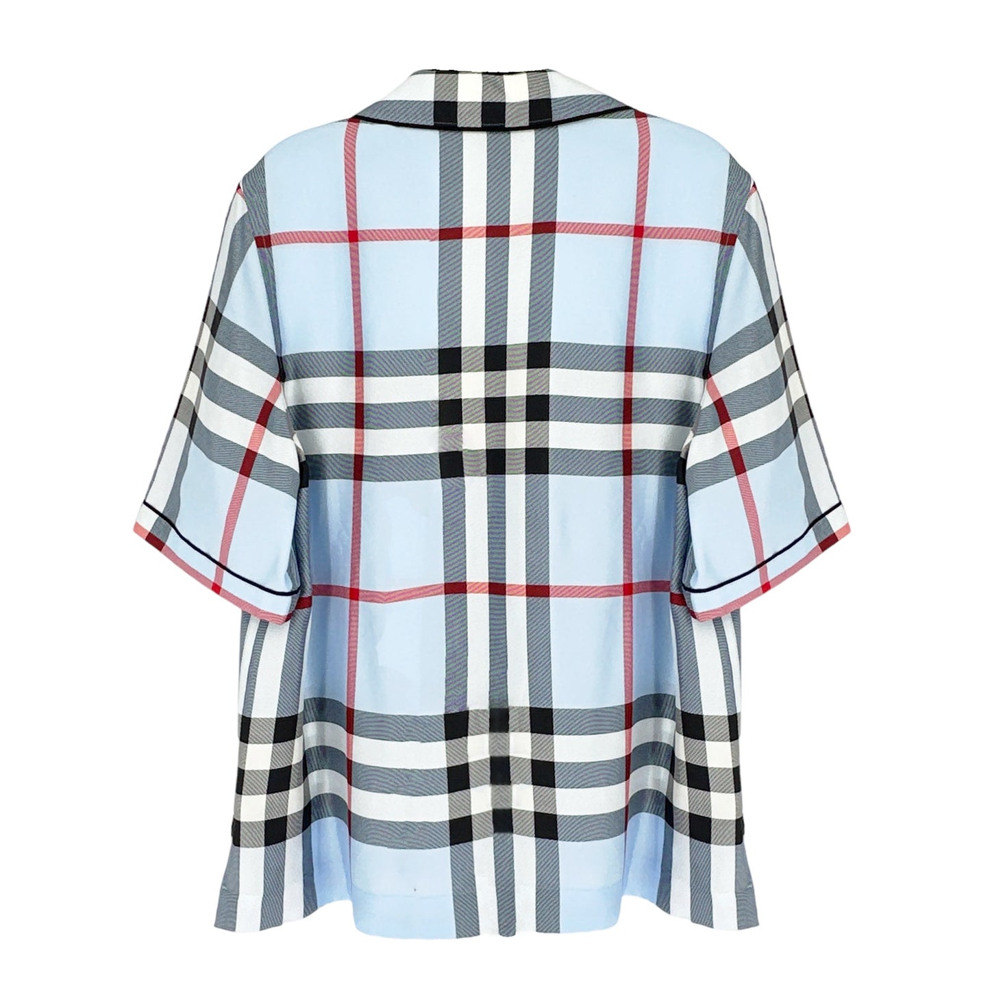 BURBERRY Tierney Bowling Shirt Pale Blue XS