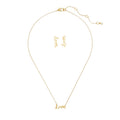 KATE SPADE New York Say Yes Love Earrings & Pendant Set in Gold Kate Spade New York