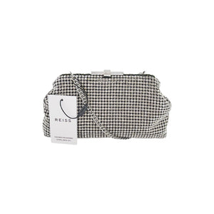 REISS Adaline Crystal Clutch Bag