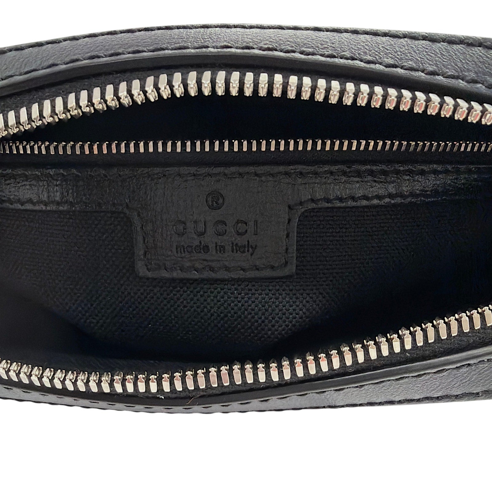 GUCCI GG Supreme Monogram Interlocking G Wrist & Shoulder Bag in Black Gucci