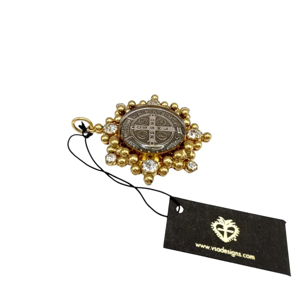 VIRGINS SAINTS & ANGELS VSA Cloister San Benito Charm in Gold - flyKAMP
