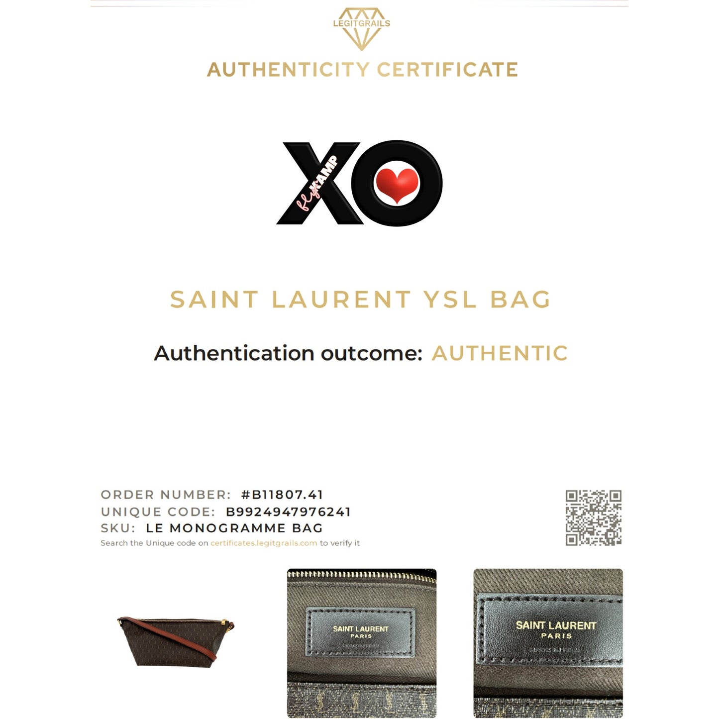 SAINT LAURENT Le Monogramme Bag