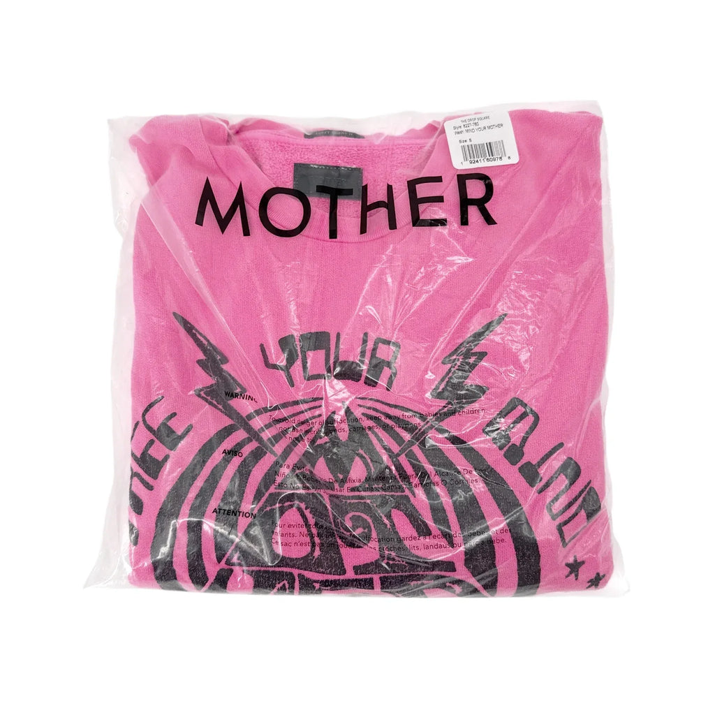 MOTHER The Drop Square Sweatshirt Mind Your Mother S - flyKAMP
