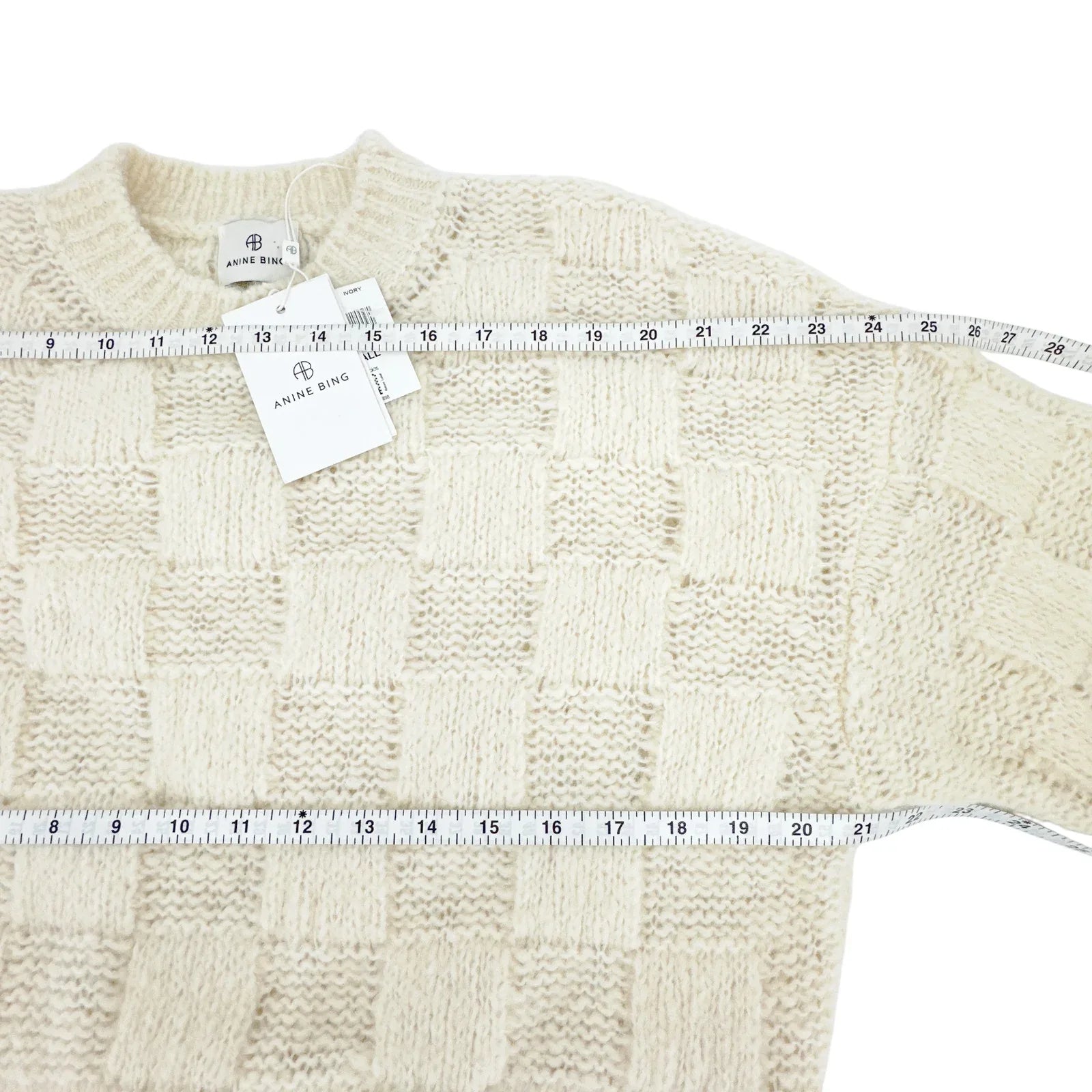 ANINE BING Bennett Sweater in Ivory XS - flyKAMP