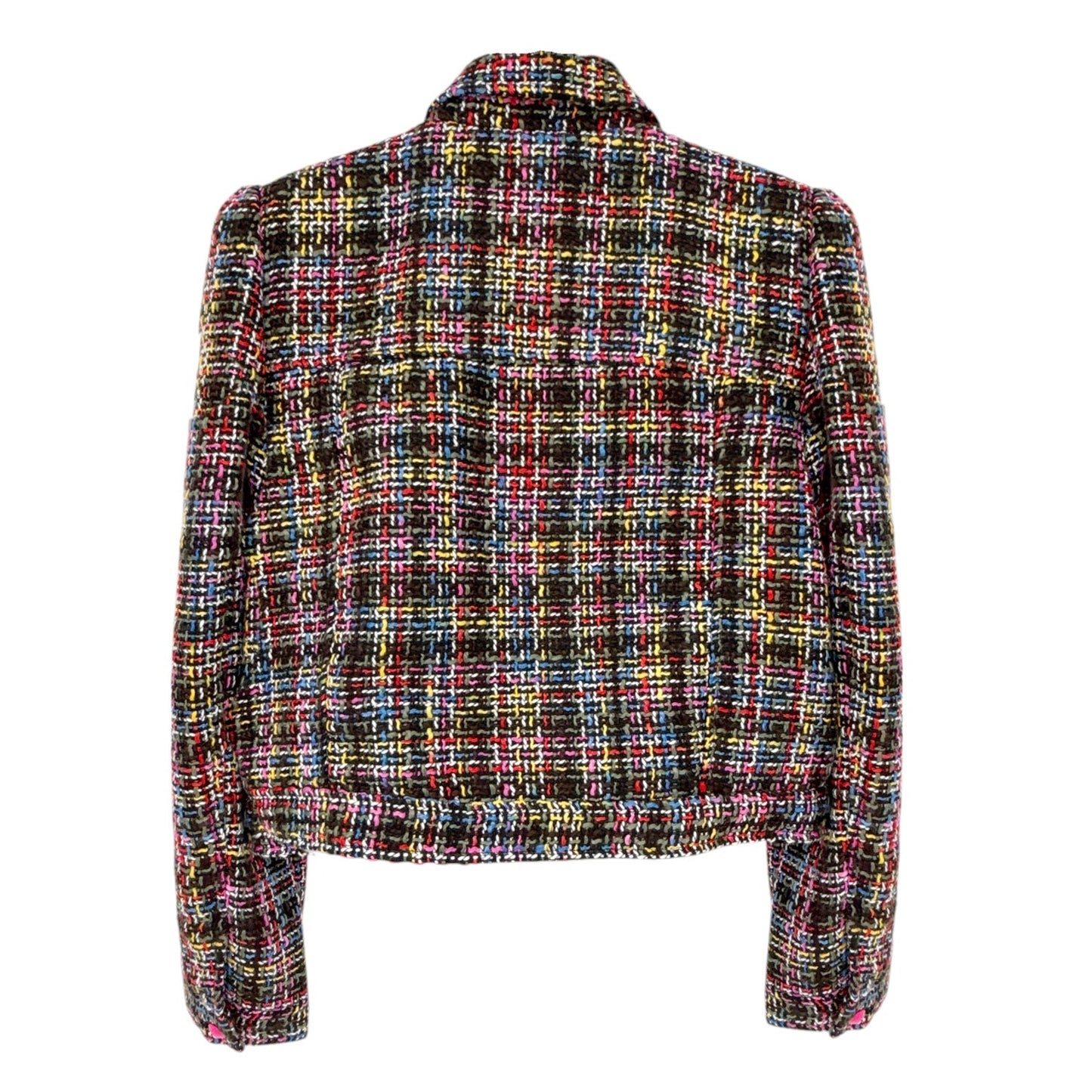 L'AGENCE Kasey Tweed Jacket in Black Multi S