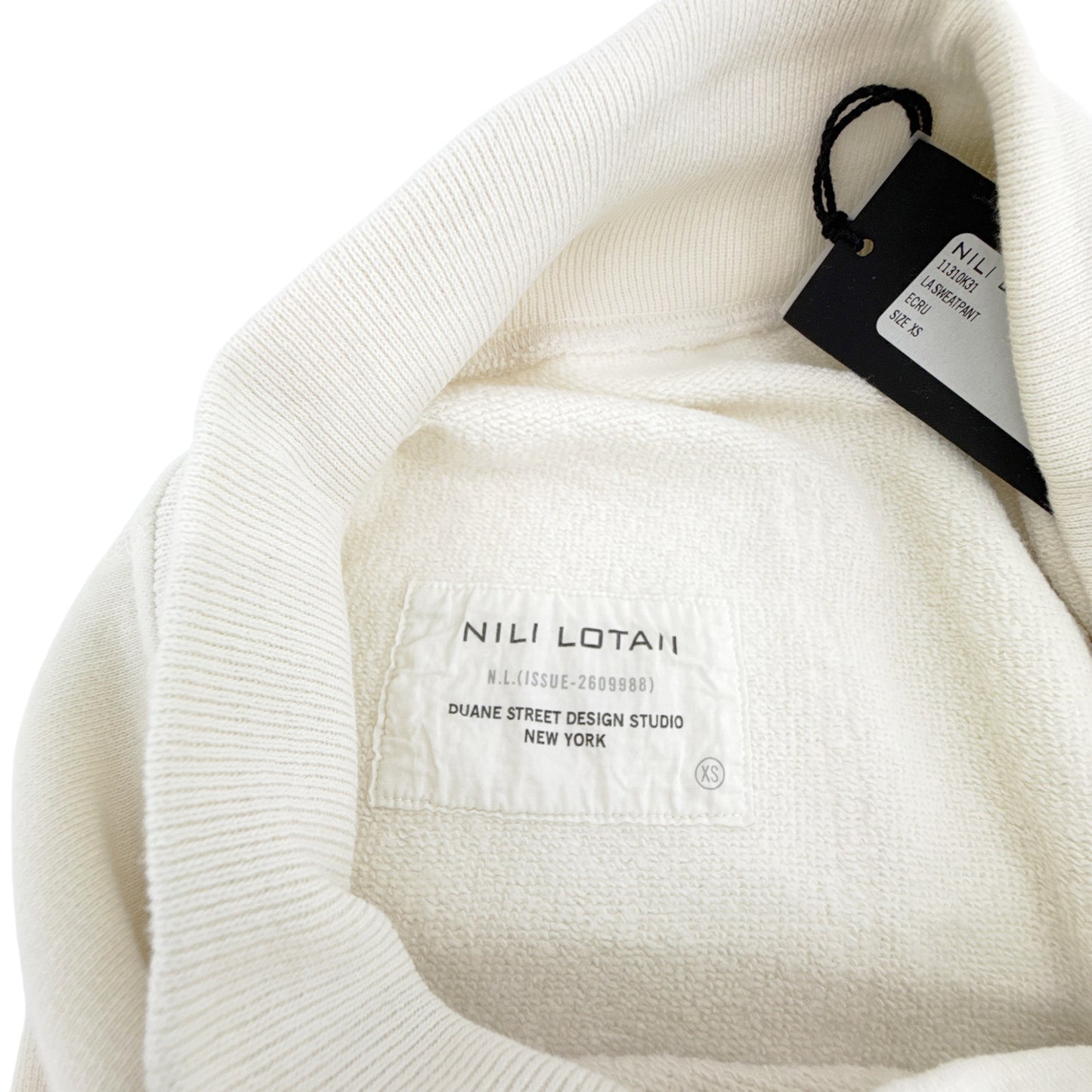 NILI LOTAN LA Sweatpant in Ecru XS