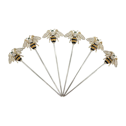 JOANNA BUCHANAN Bee Cocktail Picks Set of 6