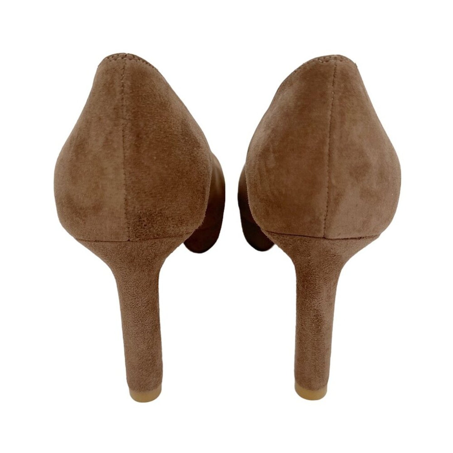 STUART WEITZMAN Larsa Suede Platform Pump in Taupe 6.5M