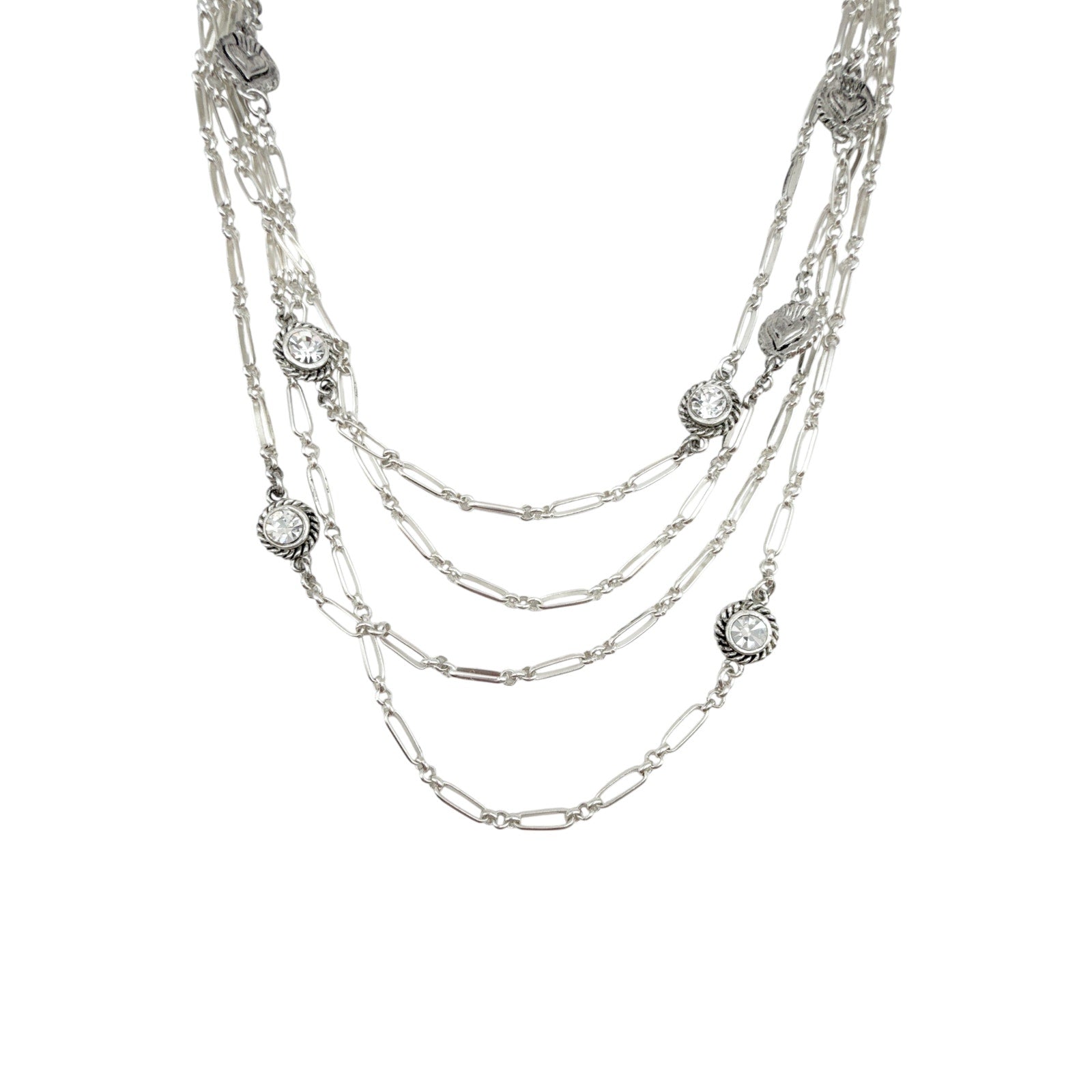 VIRGINS SAINTS & ANGELS VSA Brigid Magdalena Cadena in Silver & Clear