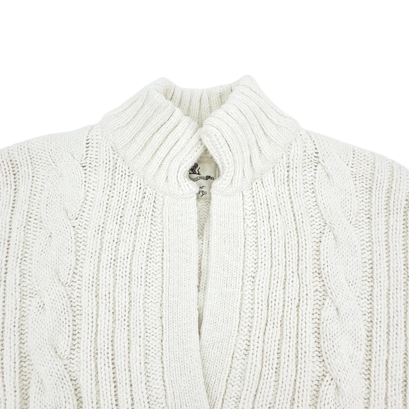 DENIMIST Split Neck Cable Sweater XXS - flyKAMP