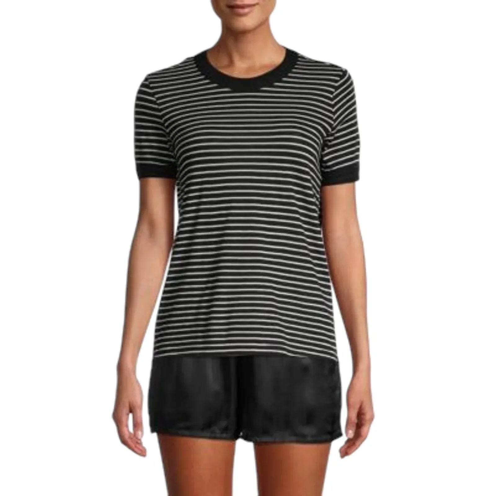 RtA Quinton Tee Black Stripe S - flyKAMP