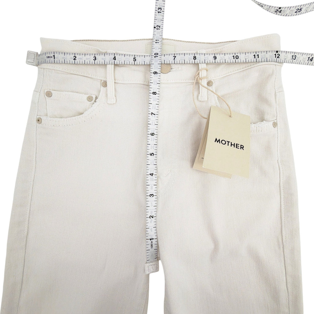 MOTHER The Insider Crop Step Fray in Cream Puffs 24 Mother