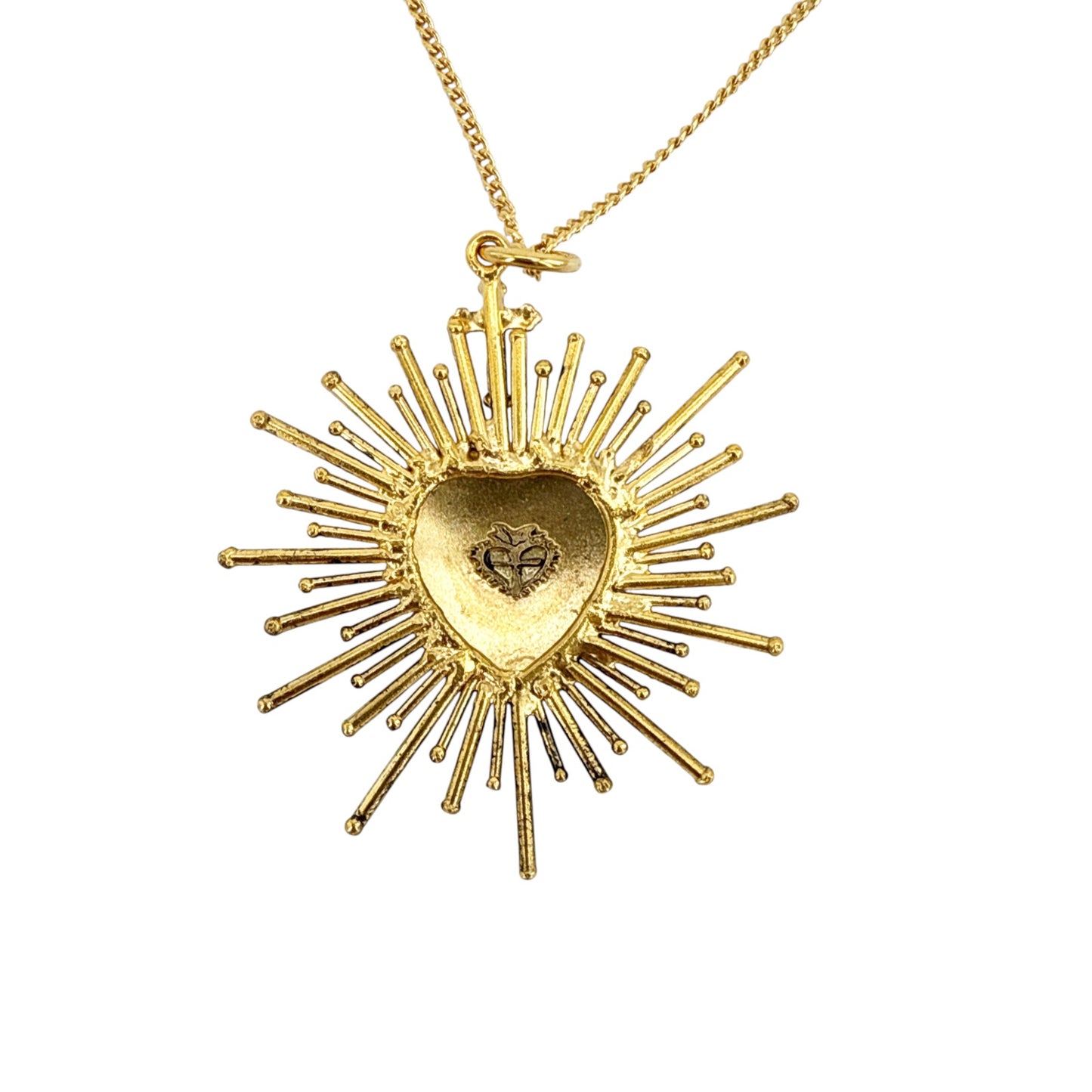 VIRGINS SAINTS & ANGELS VSA Sacred Flame Charm Necklace in Gold 20"