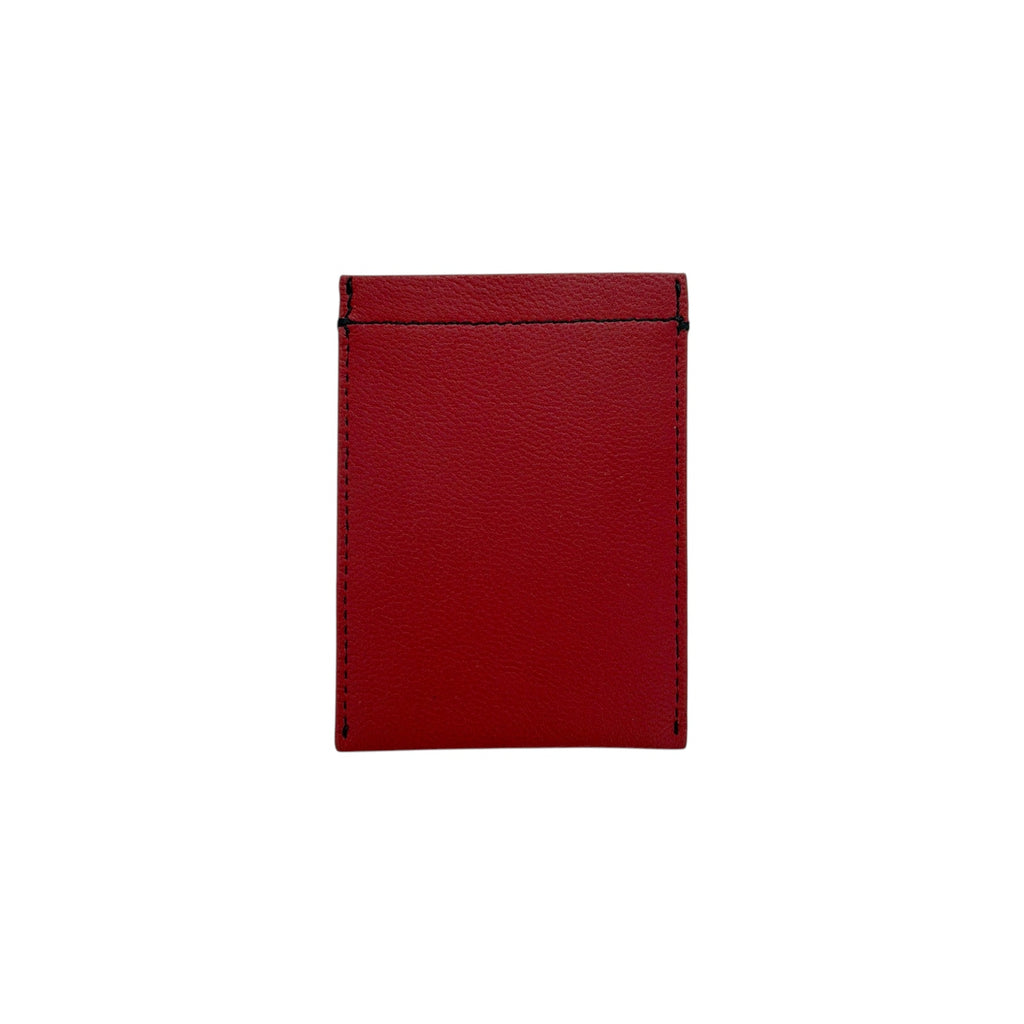 M-CLIP Leather RFID Case Vertical in Red M-Clip
