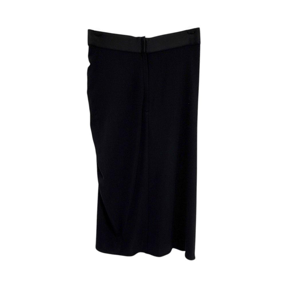 DOLCE & GABBANA Logo Waist Asymmetrical Jersey Skirt in Black IT44|M Dolce & Gabbana