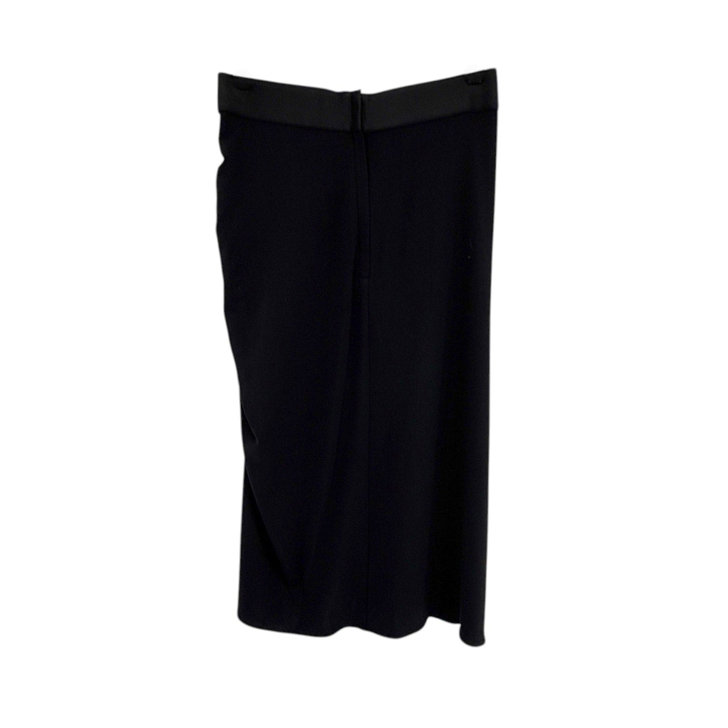 DOLCE & GABBANA Logo Waist Asymmetrical Jersey Skirt in Black IT44|M Dolce & Gabbana