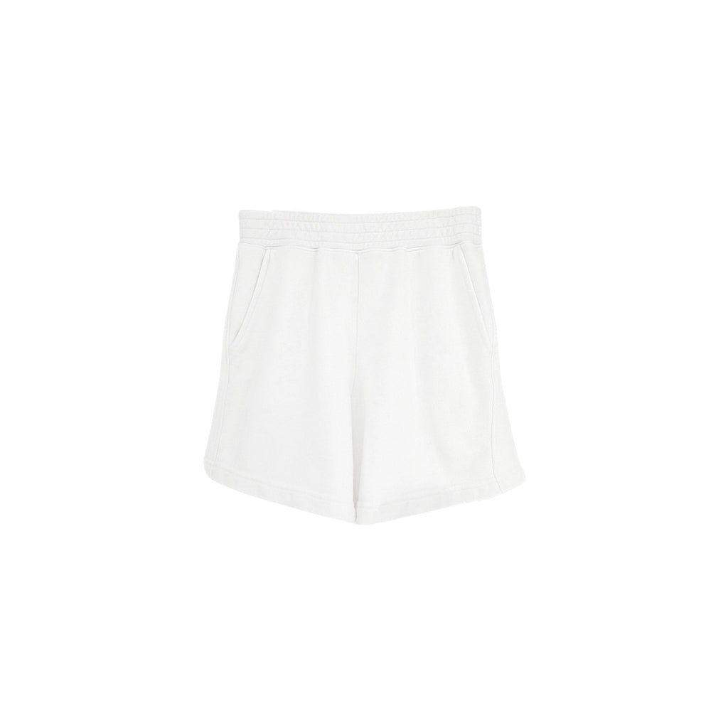 PERFECTWHITETEE Bari French Terry Sweat Short in White XS perfectwhitetee