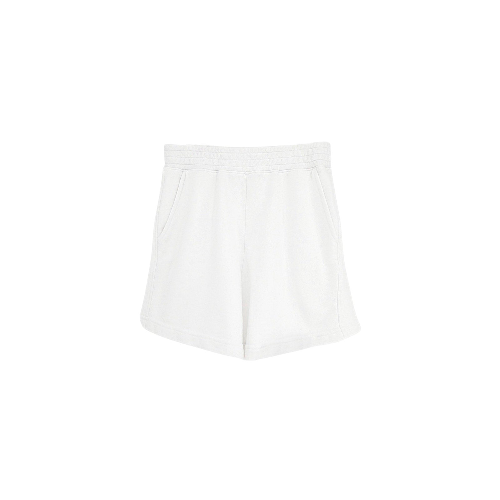 PERFECTWHITETEE Bari French Terry Sweat Short in White XS perfectwhitetee