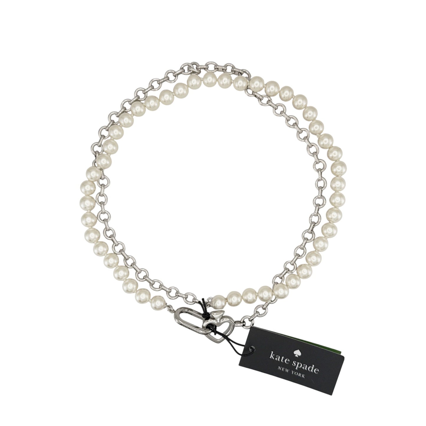 KATE SPADE New York Statement Spade Pearl Wrap Necklace