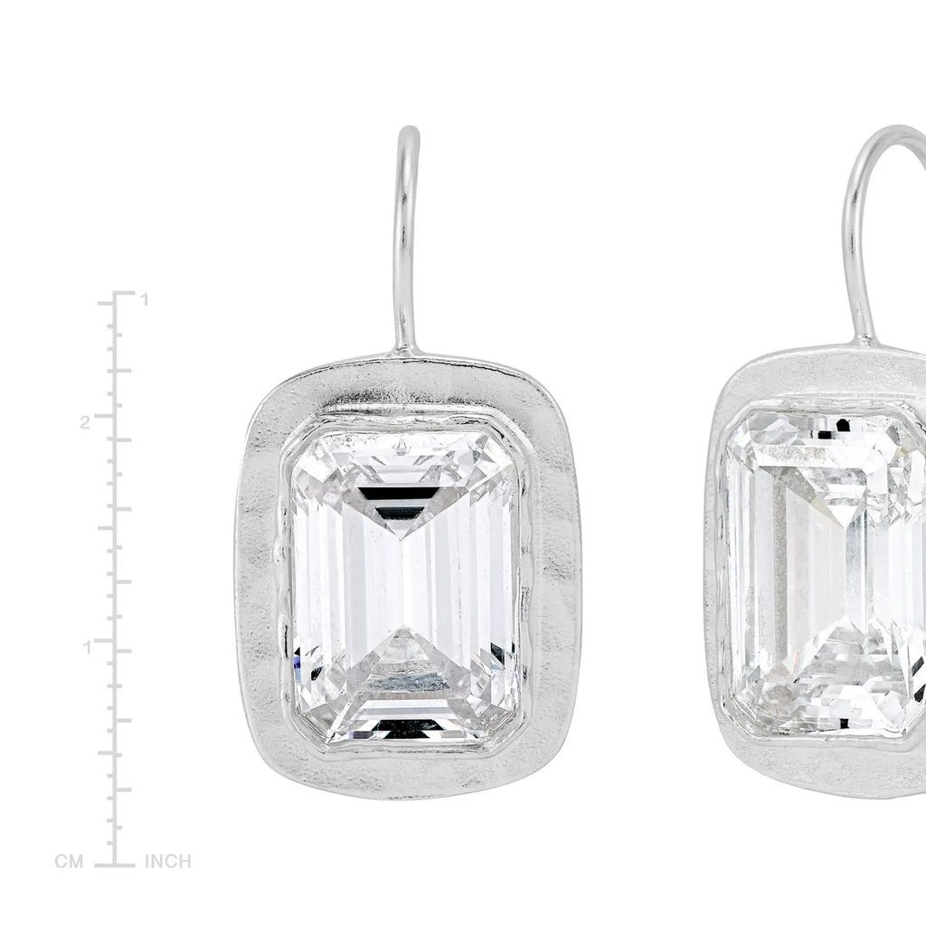 SILPADA Moments to Shine Drop Earrings White Cubic Zirconia