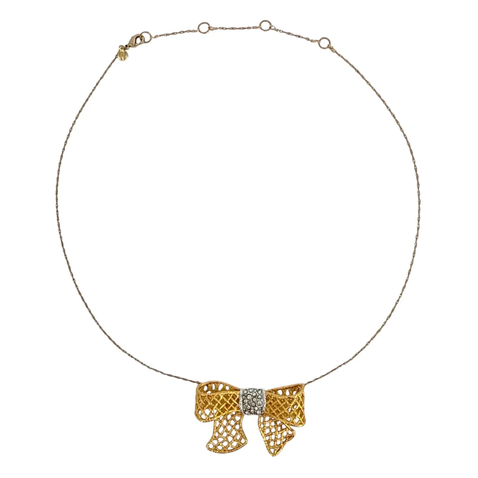 ALEXIS BITTAR Archive Elements Pavé Bow Necklace - flyKAMP