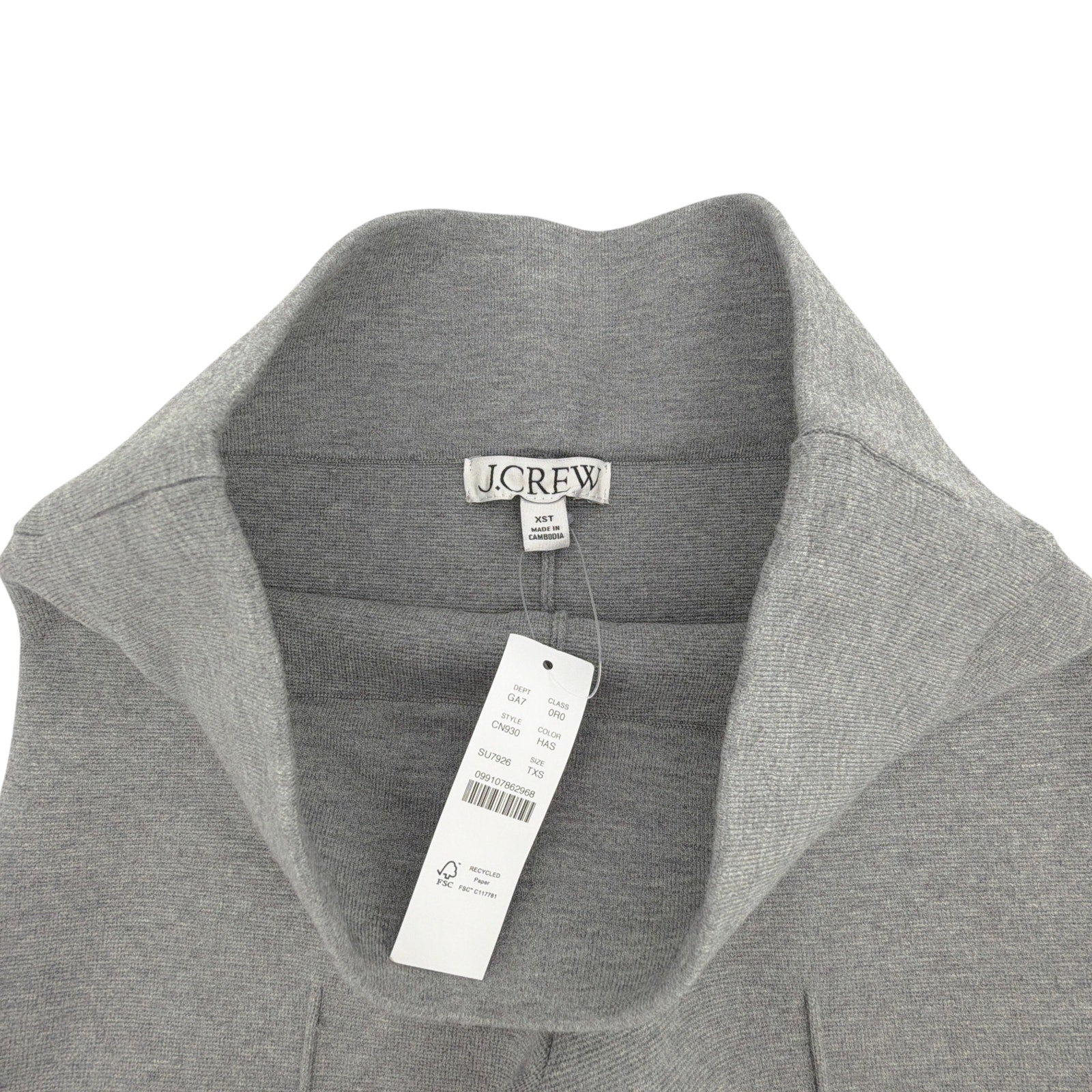 J.CREW New Delaney Kickout Sweater Pant in Heather Ash XST J.CREW