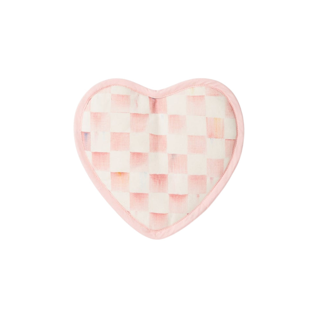 MACKENZIE-CHILDS Rosy Check Heart Potholder Mackenzie-Childs