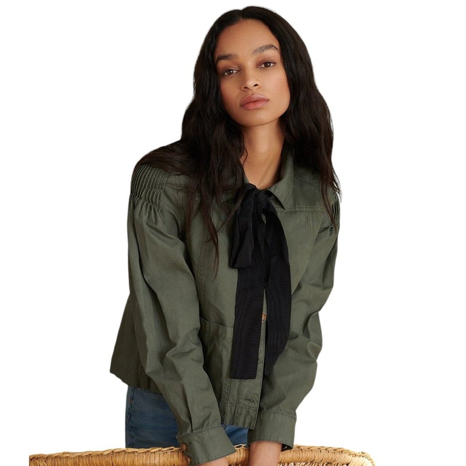 VERONICA BEARD Weslyn Jacket Army Green M Veronica Beard