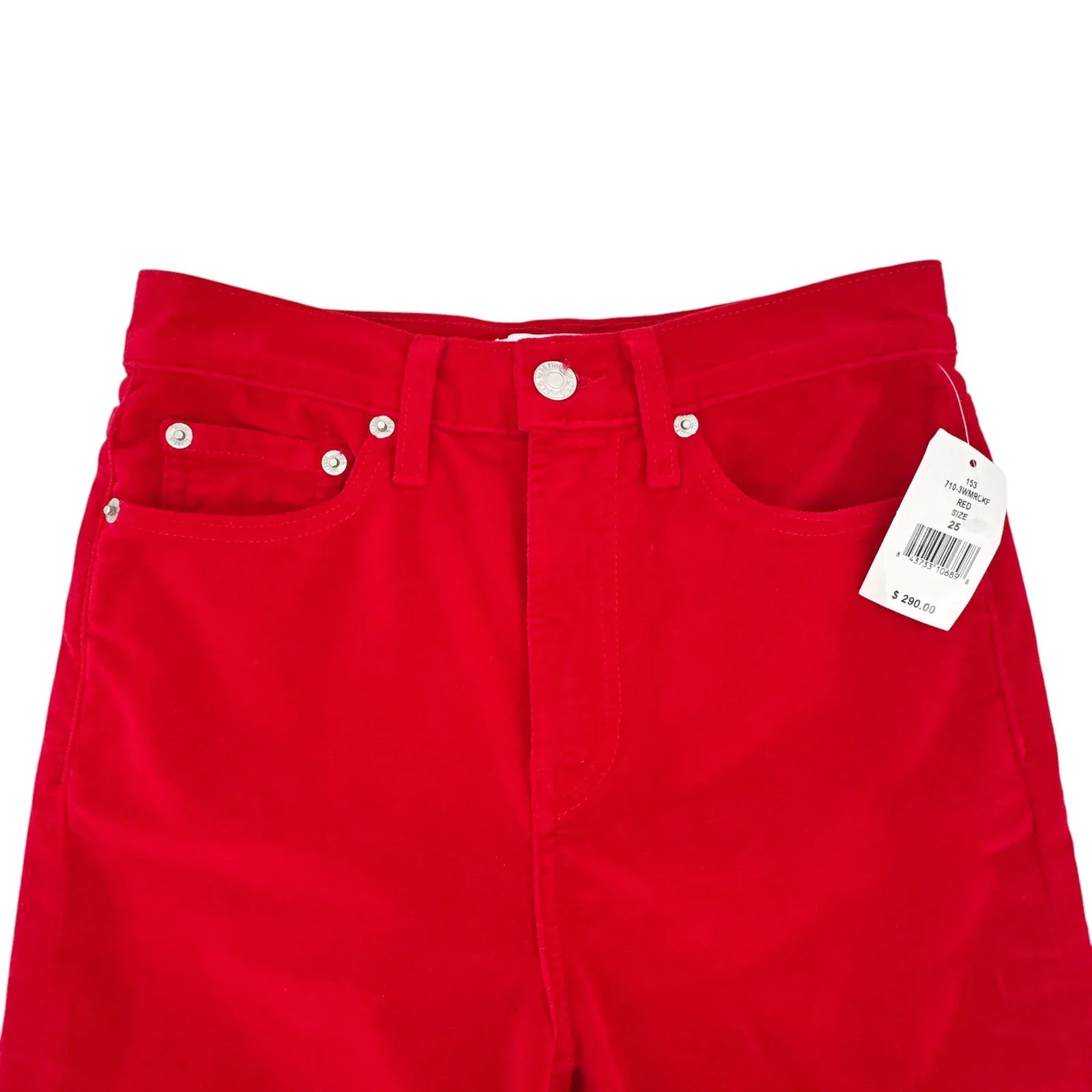 RE/DONE Mid-Rise Cropped Kick Flare Velvet Pants 25 - flyKAMP