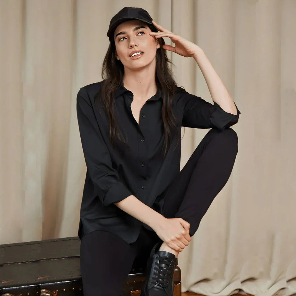 LYSSE Connie Button Down Black S - flyKAMP