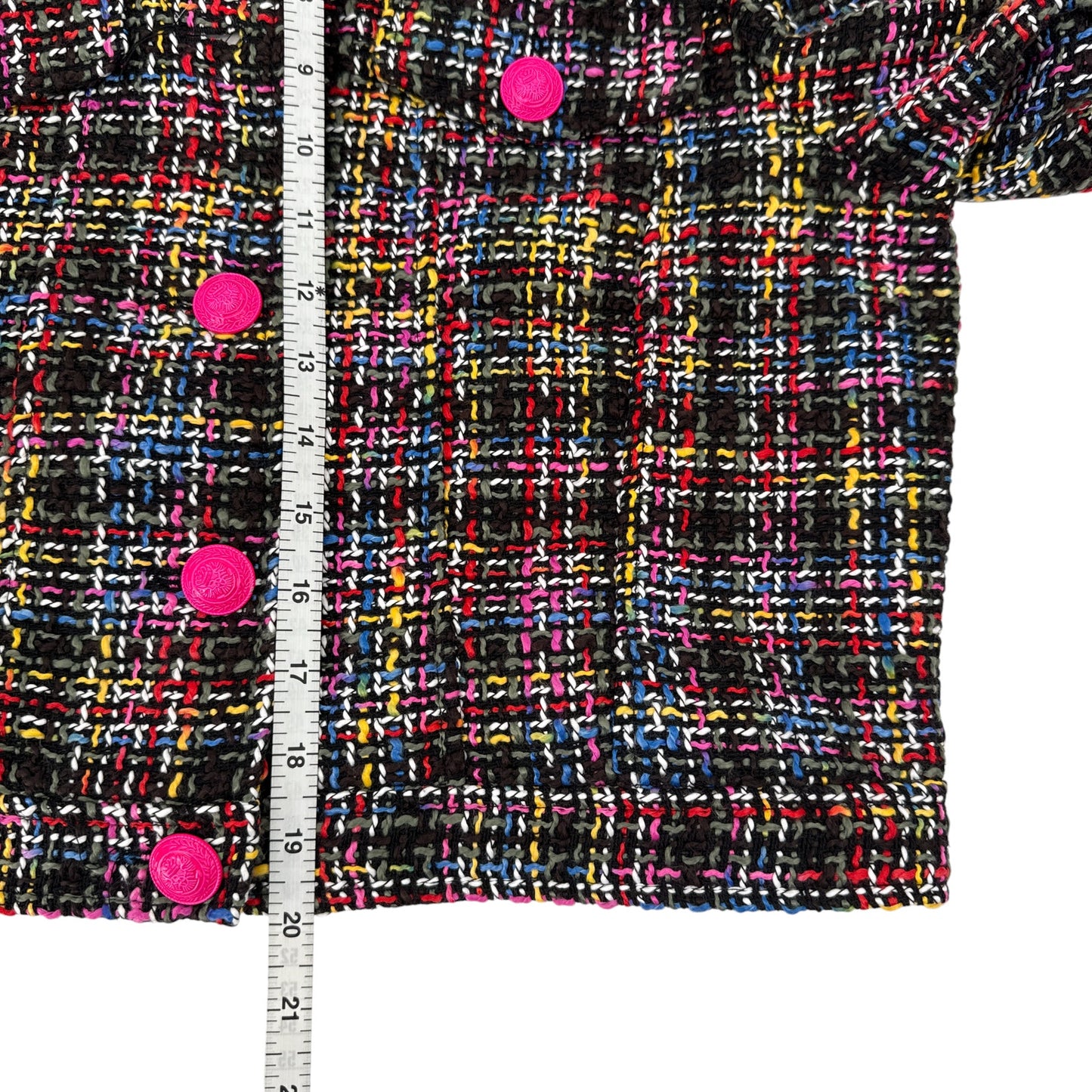 L'AGENCE Kasey Tweed Jacket in Black Multi S