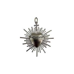 VIRGINS SAINTS & ANGELS VSA Sacred Flame Charm in Gunmetal