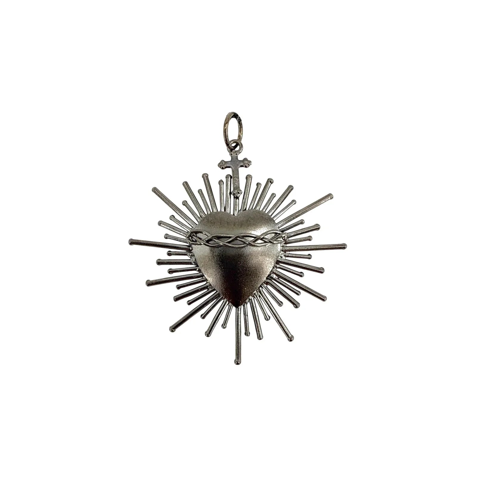 VIRGINS SAINTS & ANGELS VSA Sacred Flame Charm in Gunmetal - flyKAMP