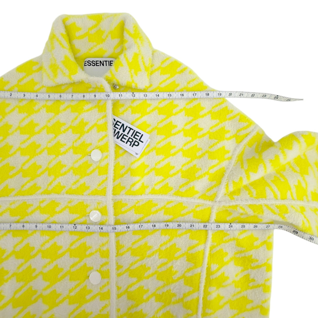 ESSENTIEL ANTWERP Joking Knit Jacket Cardigan in Lemon Squeeze XS Essentiel Antwerp