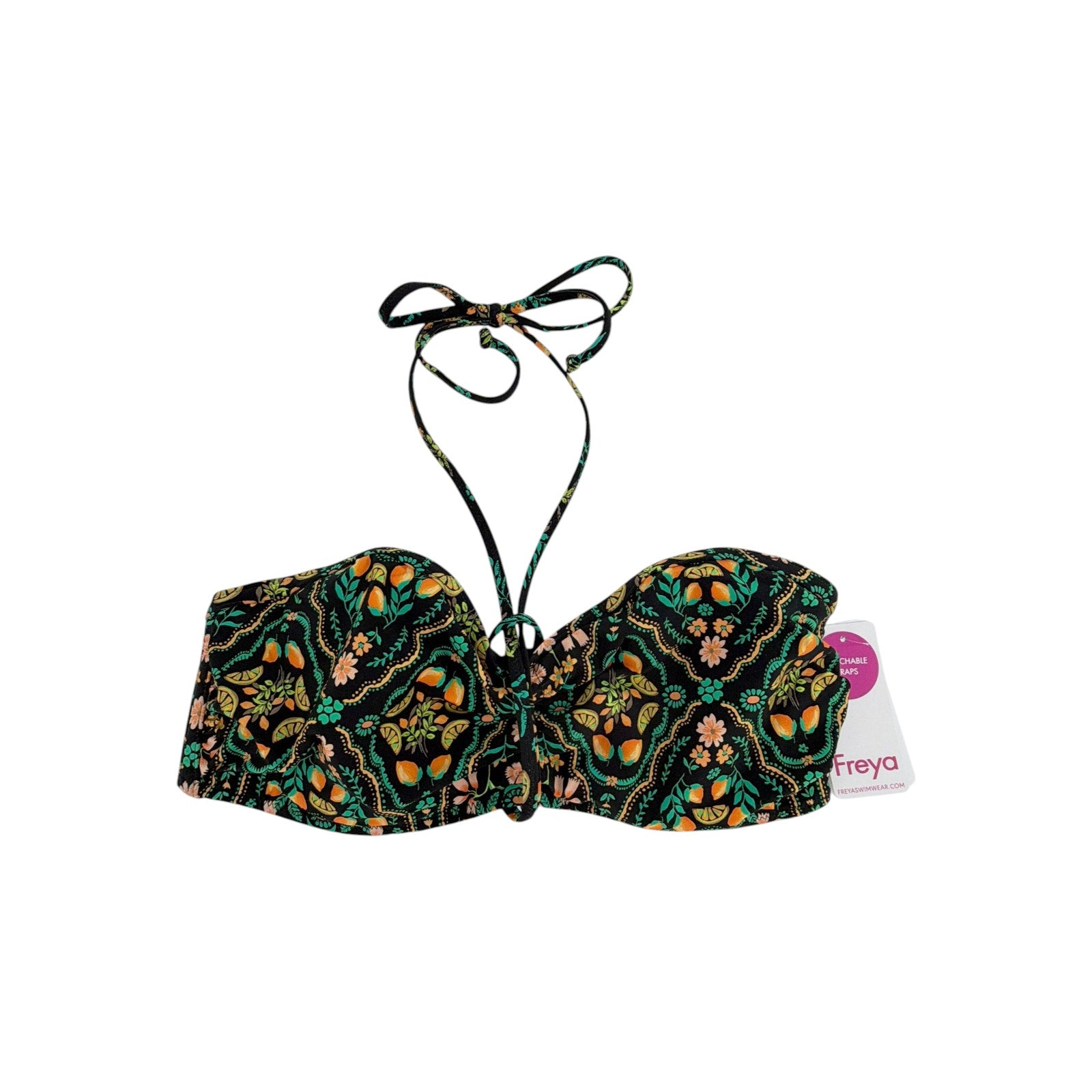 FREYA Swim Sunset in Seville Underwire Bandeau Bikini Top in Santa Ana 32D Freya