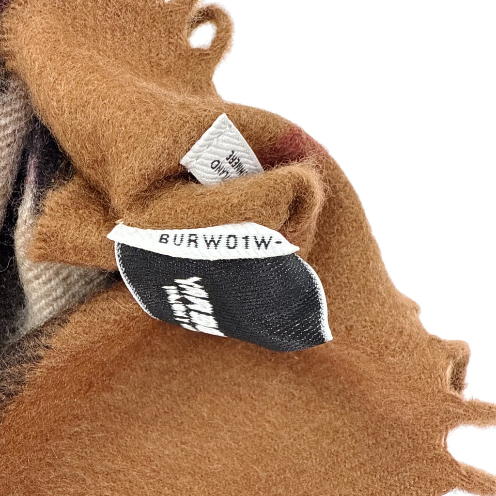 BURBERRY Giant Check Cashmere Scarf in Birch Brown - flyKAMP