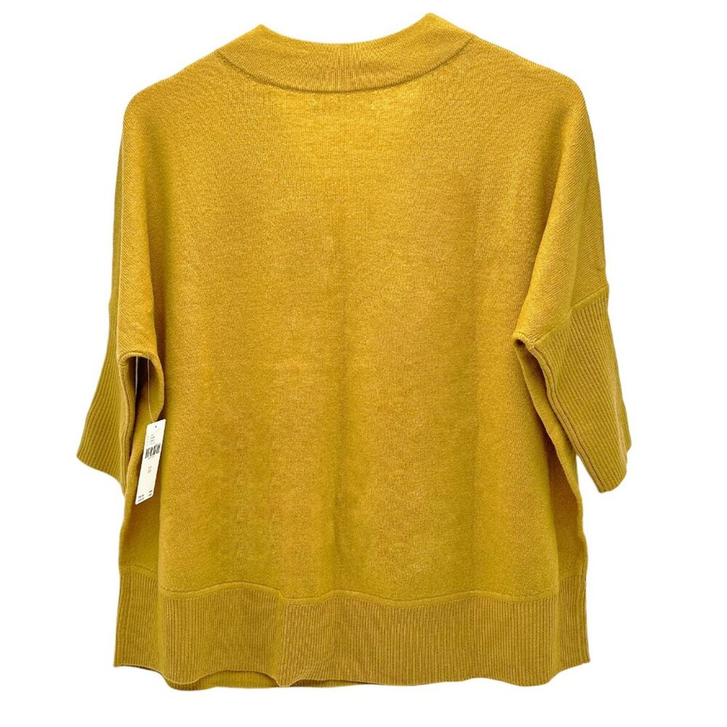 ANTHROPOLOGIE Araminta Pullover Sweater in Mustard Yellow XS