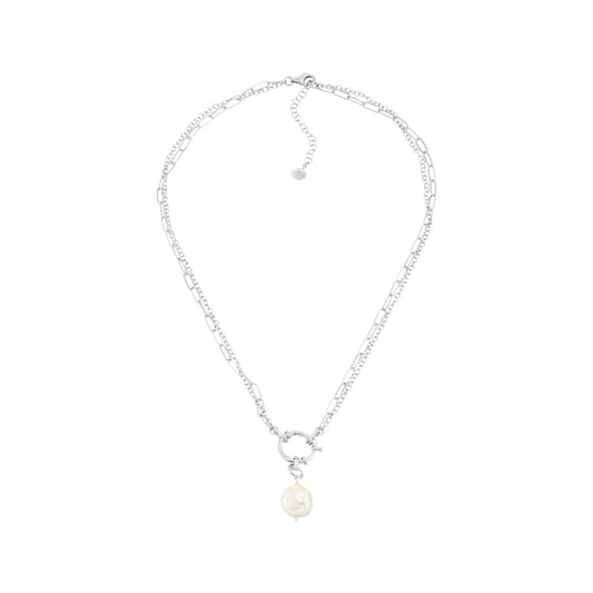 SILPADA Pretty Changes Sterling Silver Freshwater Pearl Pendant Necklace